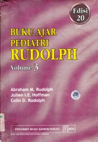 Buku ajar pediatri Rudolf volume 3 edisi 20