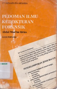 Pedoman ilmu kedokteran forensik edisi pertama