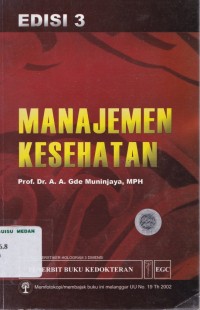 Manajemen kesehatan edisi 3