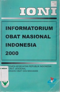 IONI Informatorium obat nasional Indonesia 2000