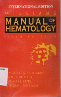 Williams manual of hematology 6th edition