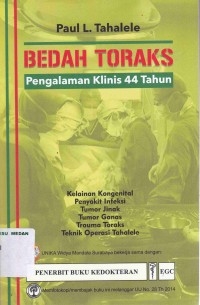 Image of Bedah Toraks : Pengalaman Klinis 44 Tahun