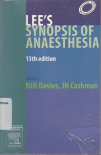 Lee's synopsis of anaesthesia 13th edition