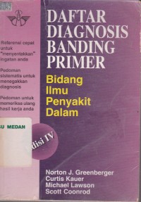 Daftar diagnosis banding primer bidang ilmu penyakit dalam edisi IV